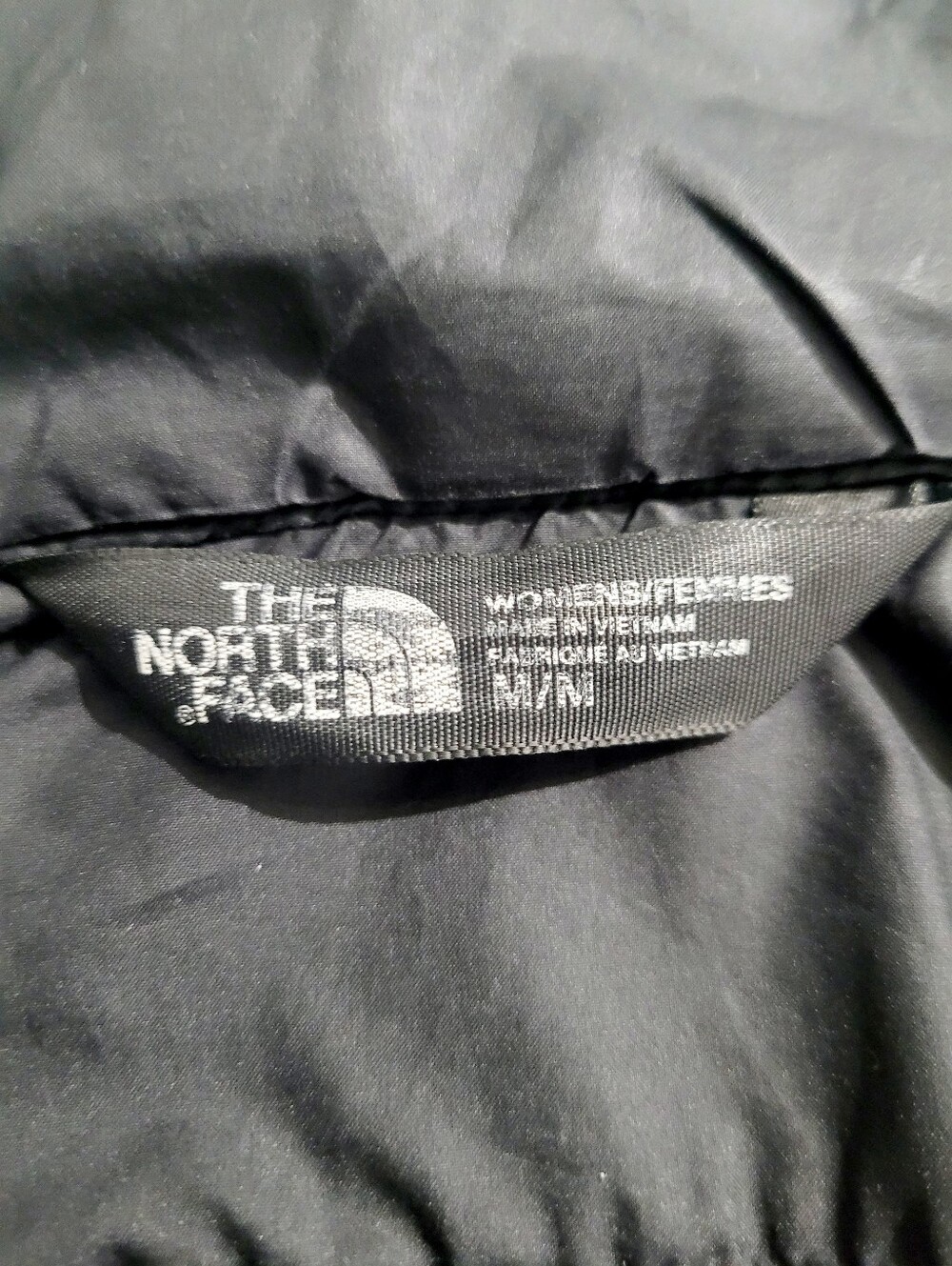 The North Face 550 Fill Goose Down Puffer Vest Women's Medium Black Full Zip - Picture 9 of 15